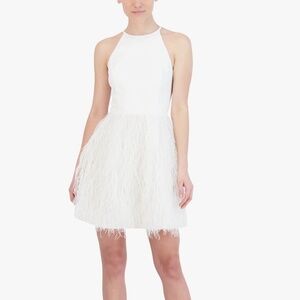 BCBGMAXAZRIA MW05D32 Fit&Flare Short Evening  Adjustable Spaghetti Straps NWT